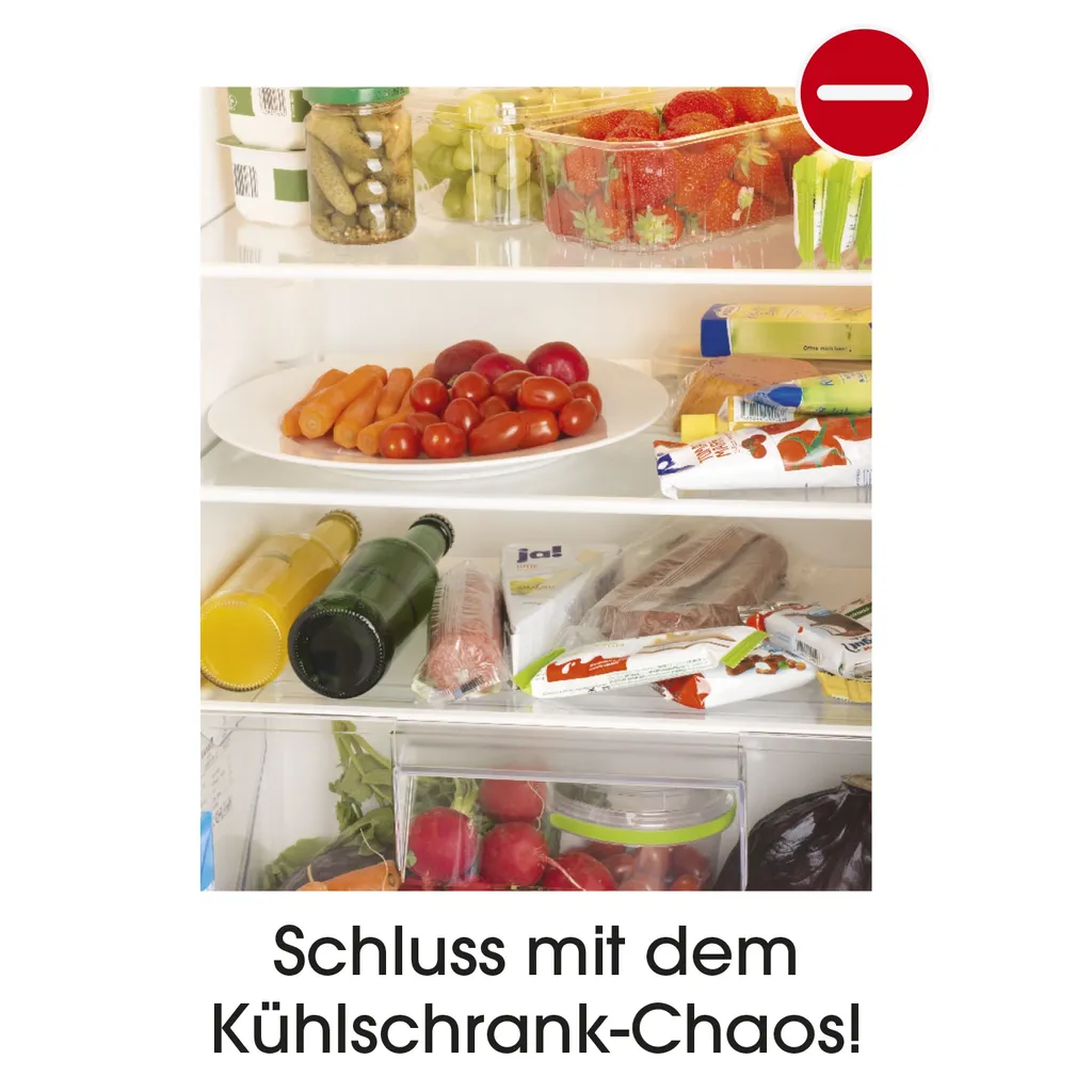 EASYmaxx GOURMETmaxx Klemm-Schublade Für Kühlschrank, 3er-Set Schublade Klemm Kühlschrank GOURMETmaxx Zusatzfach Gemüsefach 3er-Set Ordnung – Bild 11