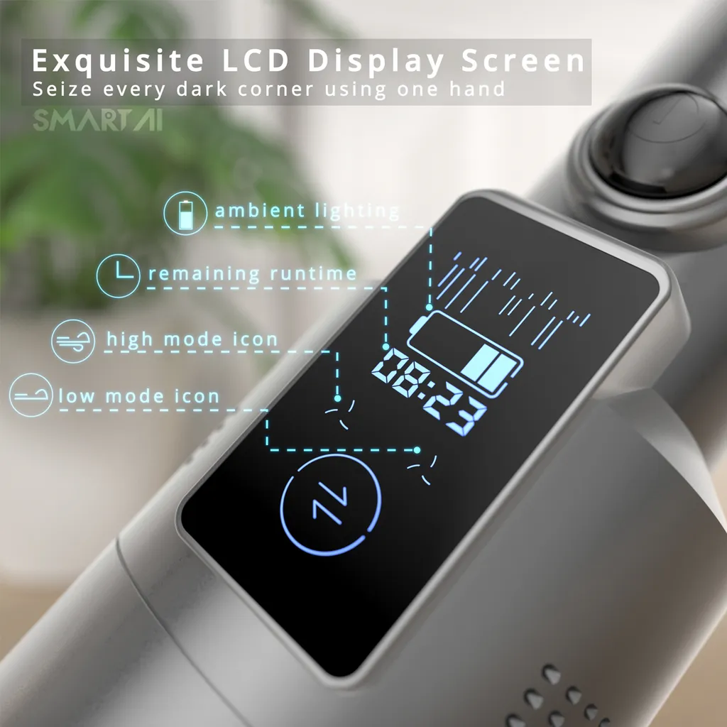 360 SmartAI H5 Handstaubsauger 15000PA Autostaubsauger Vacuum Cleaner Mini Handheld Beutellos Kabellos Leistungsstarker Zyklon-Sauger Für Haus Und Auto Mit Doppeltem Verwendungszweck – Bild 3