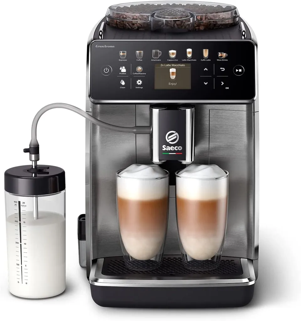 Philips Saeco SM6585/00 GranAroma Kaffeevollautomat Mit Farbigem Display Edelstahl