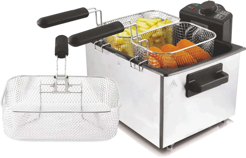 Edelstahl Doppel-Fritteuse 5 Liter EPIQ 80000703 – Bild 3