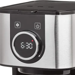 CASO Selection C12 - Design-Kaffeemaschine Für Bis Zu 12 Tassen Kaffee, 1,5 L Wassertank, Edelstahlgehäuse, Warmhaltefunktion, Timer, Inkl. Permanentfilter