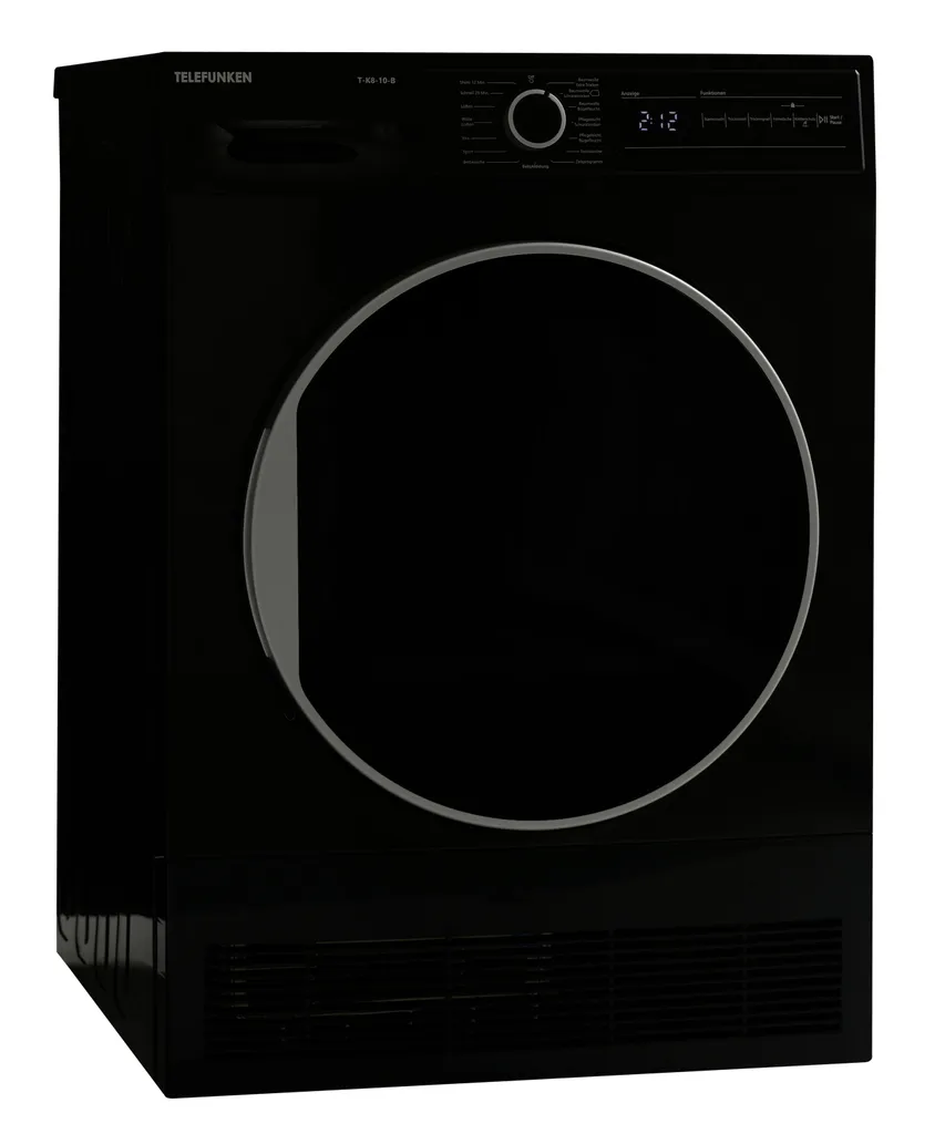 Telefunken T-K8-10-B Kondenstrockner / 8kg / B / Knitterschutz / Reversierende Trommelbewegungen – Bild 3