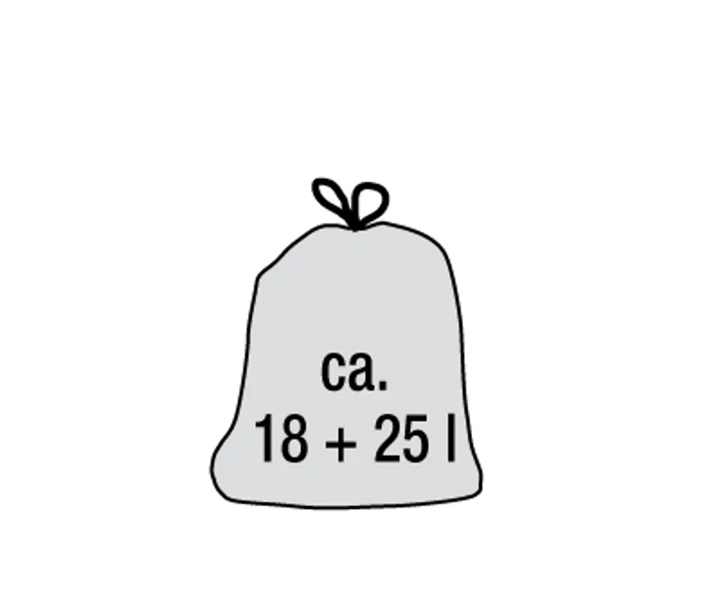 Keeeper ECO Pedal Bin Mülleimer 7 L + 15 L 39,5 X 29 X 43 Cm – Bild 2