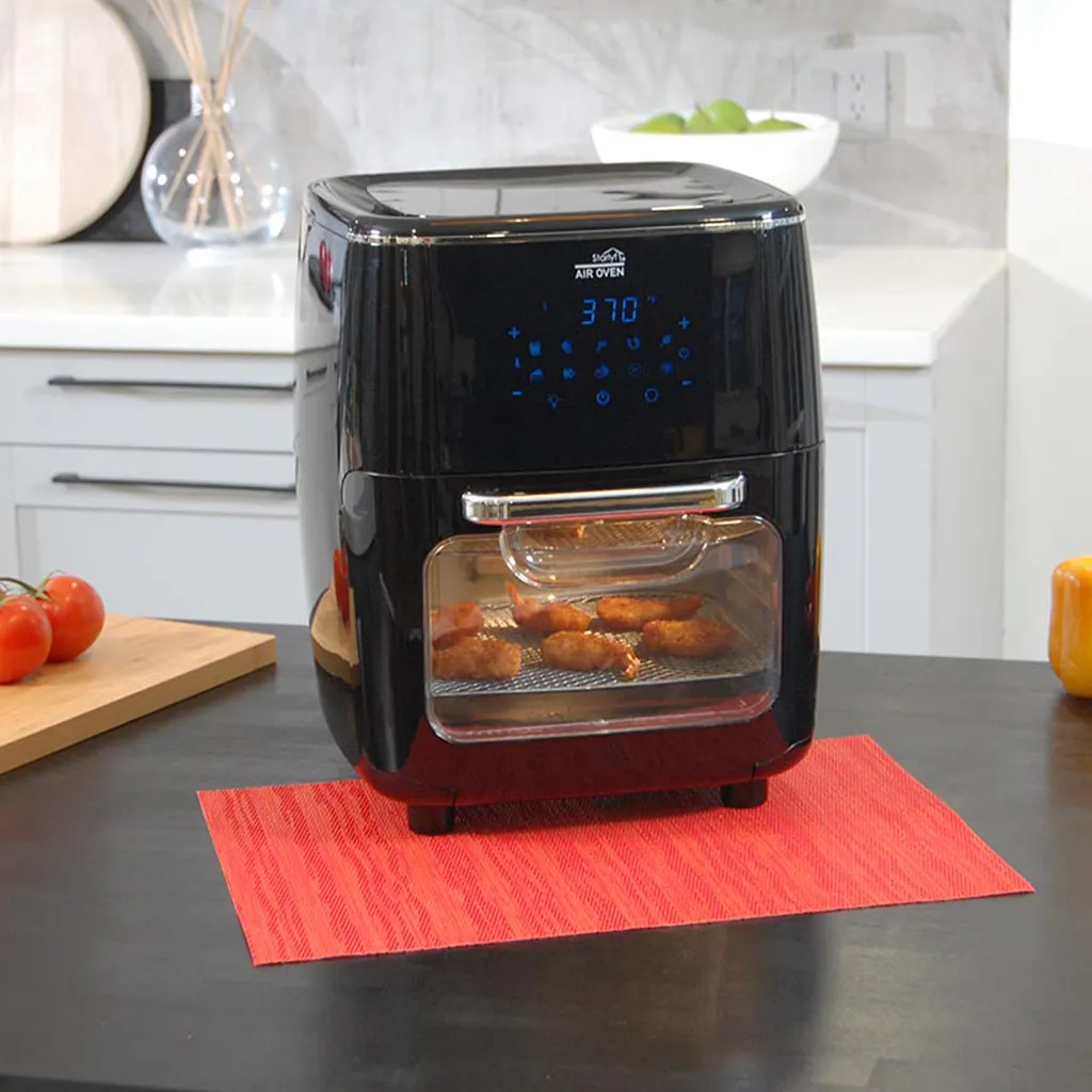 ISL GmbH Starlyf® Air Oven XXL – 12 Liter Heißluftfriteuse Mit 10 Programmen Und Rotisserie-Funktion, Drehspieß, LED Display Mit Touch Screen, 1700 Watt , Ohne ÖL - Airfryer, Heißluft, Fritteuse, Heißluftofen, Backofen, Dehydrator, Grill – Bild 7