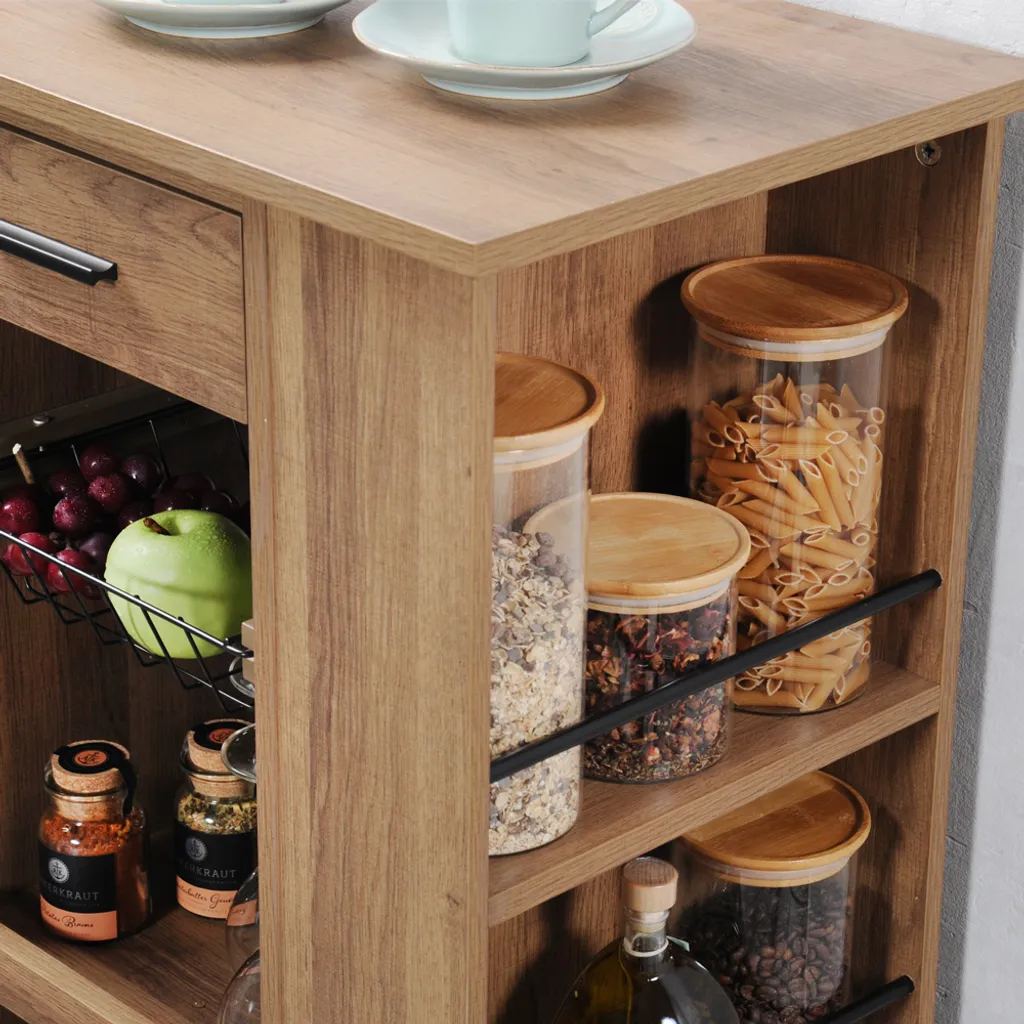 KESPER Küchenwagen, Walnussoptik, 50 X 37 X 85 Cm 2580913 – Bild 4