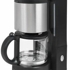 GUTFELS KA 8101 Swi Kaffeemaschine | Glaskanne | 4 Bis 10 Tassen Fassungsvermögen | 1080 W Leistung | Edelstahl | Schwarz