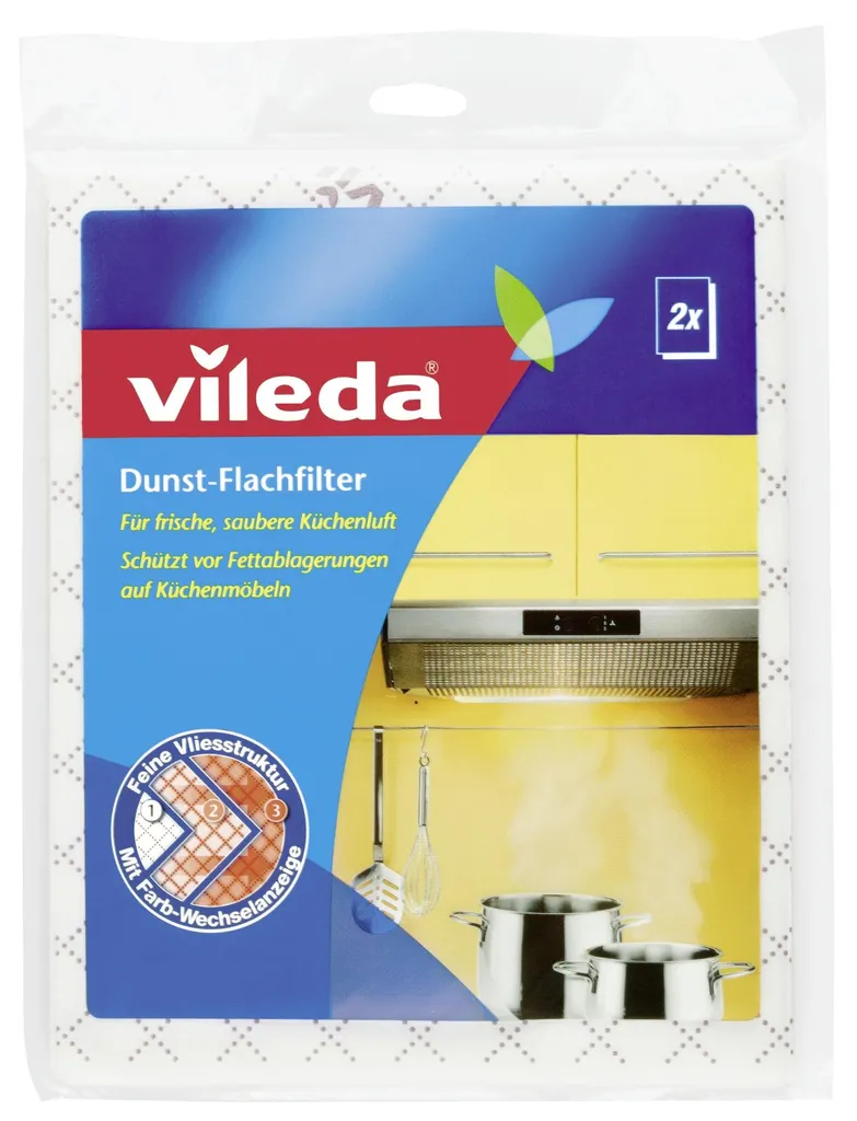 Vileda Dunst-Flachfilter Mit Farb-Wechselanzeige (2 St.) – Bild 2