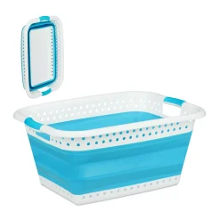 Relaxdays Faltbarer Wäschekorb