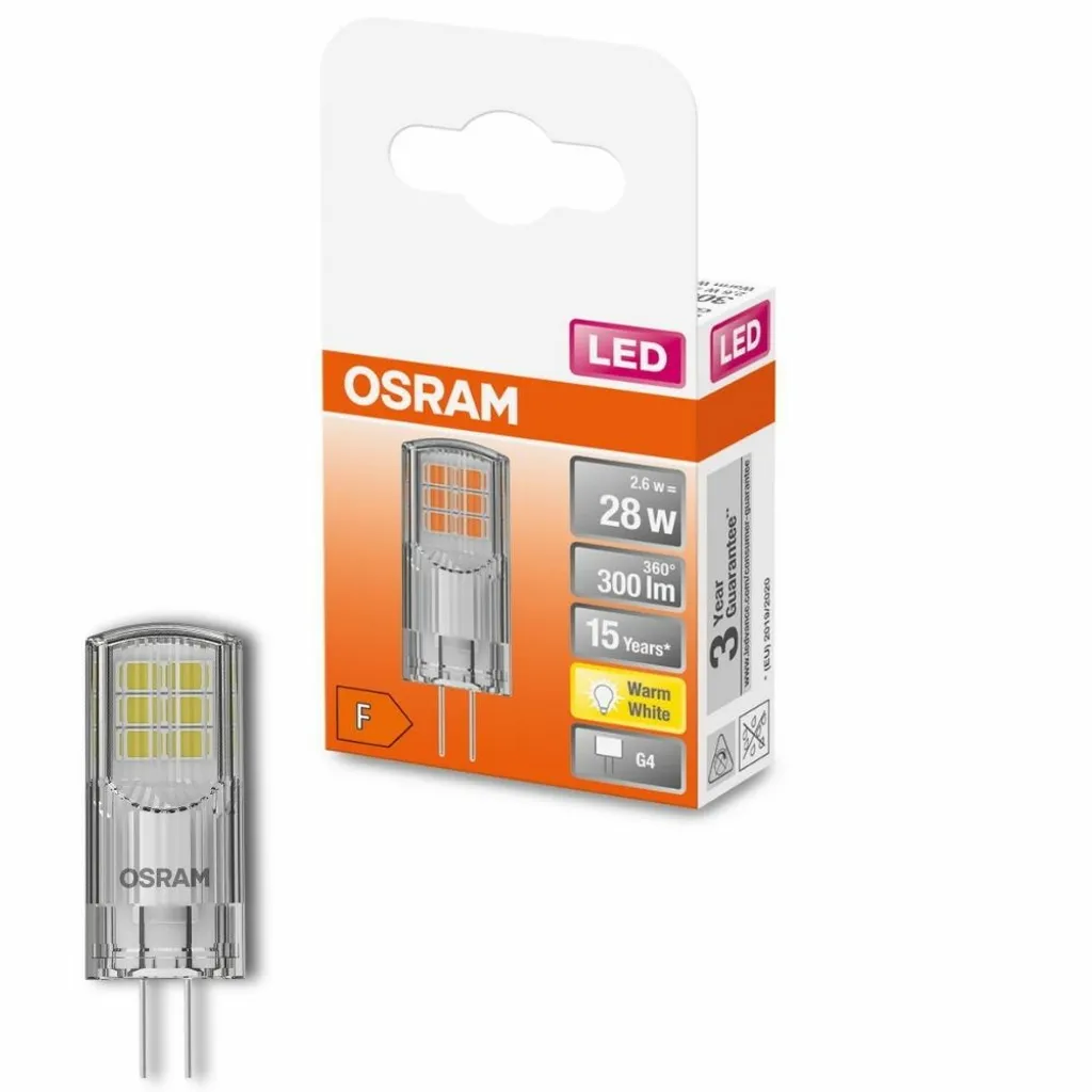 Osram LED Stiftsockellampe Star G4 2,6W Warmweiß, Klar – Bild 4