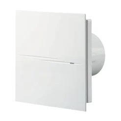 Design Kleinraum-/ Badlüfter Blauberg Sileo - Ø 100mm - MIT TIMER + FEUCHTIGKEITSSENSOR