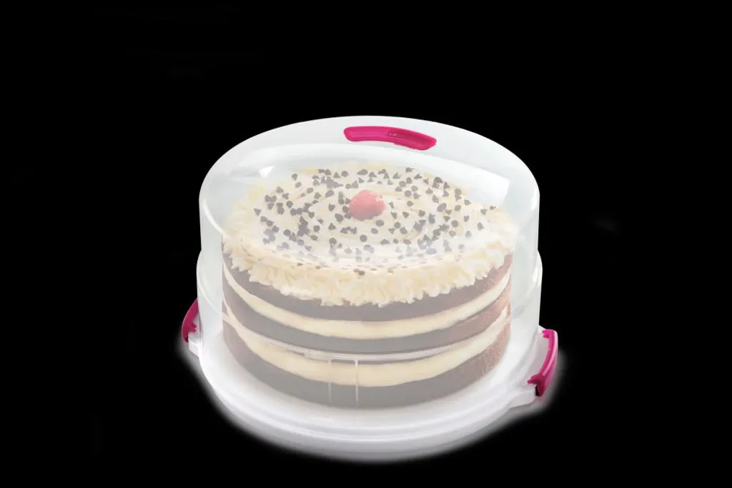 Metaltex Tortenbehälter ø36cm Höhenvers, Transparent/rot/weiß – Bild 12