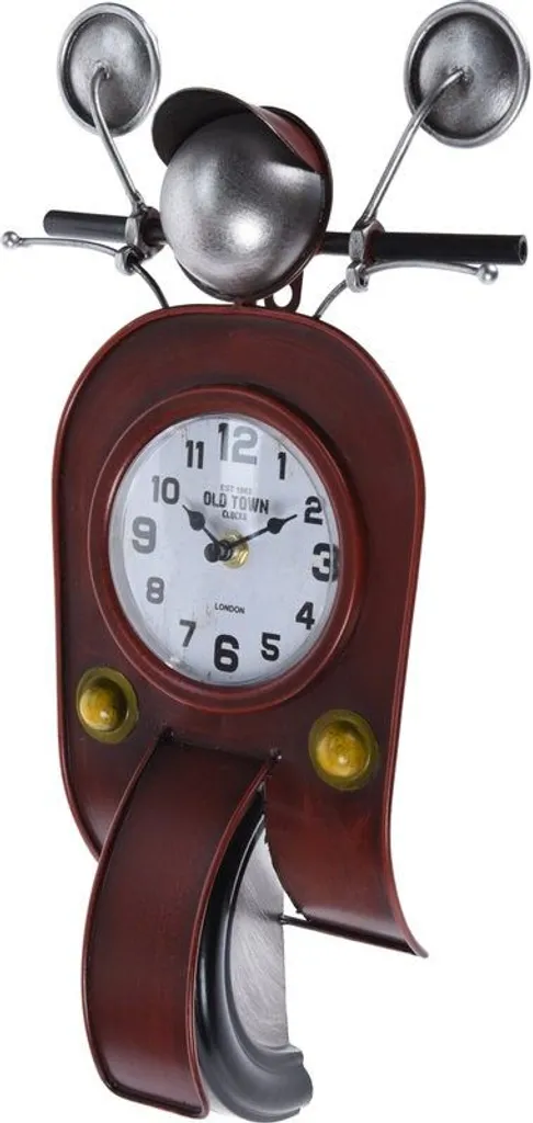 Emako Segnale Clock Wall-montiertes Design Retro Scooter Ko-Y36300140