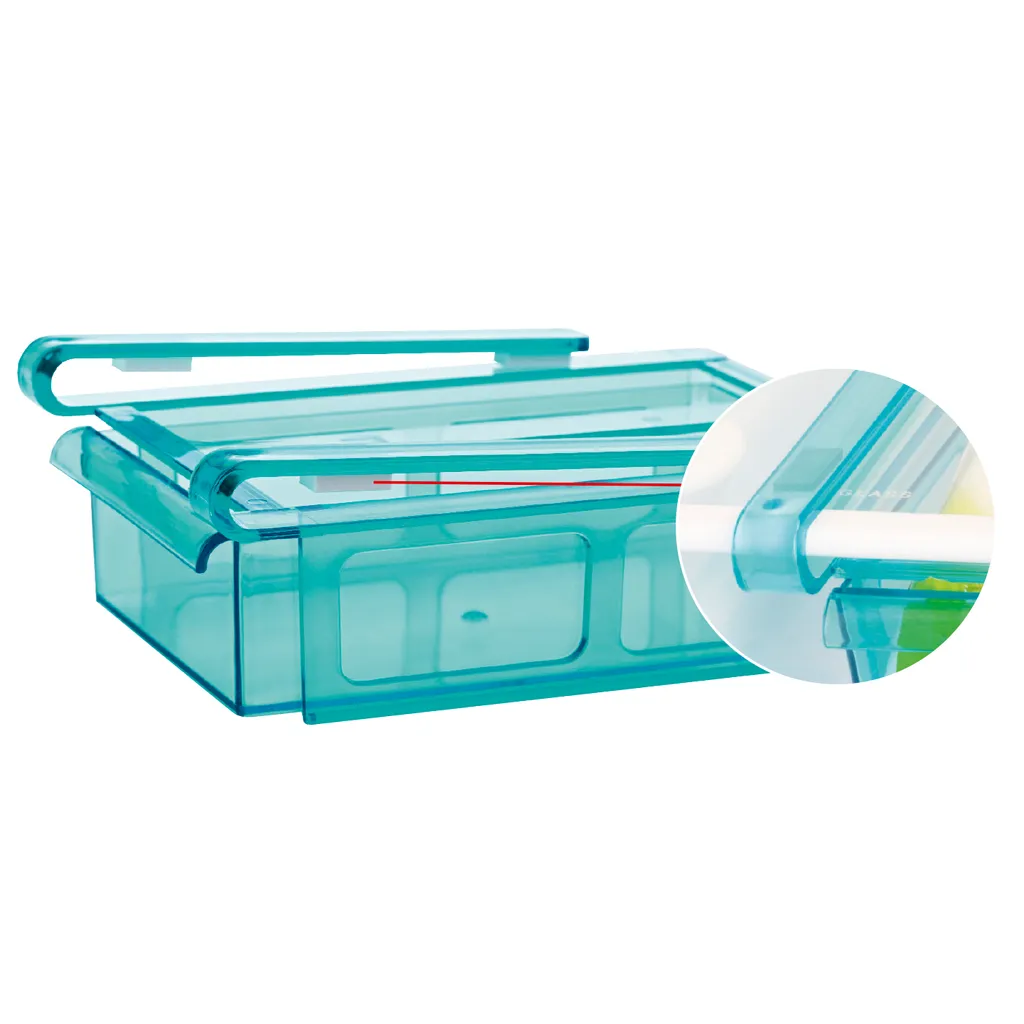 EASYmaxx GOURMETmaxx Klemm-Schublade Für Kühlschrank, 3er-Set Schublade Klemm Kühlschrank GOURMETmaxx Zusatzfach Gemüsefach 3er-Set Ordnung – Bild 4