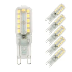 PMS 10x G9 5W LED Glühbirne Warmweiß Birne Leuchtmittel Ersatz Halogen 40W