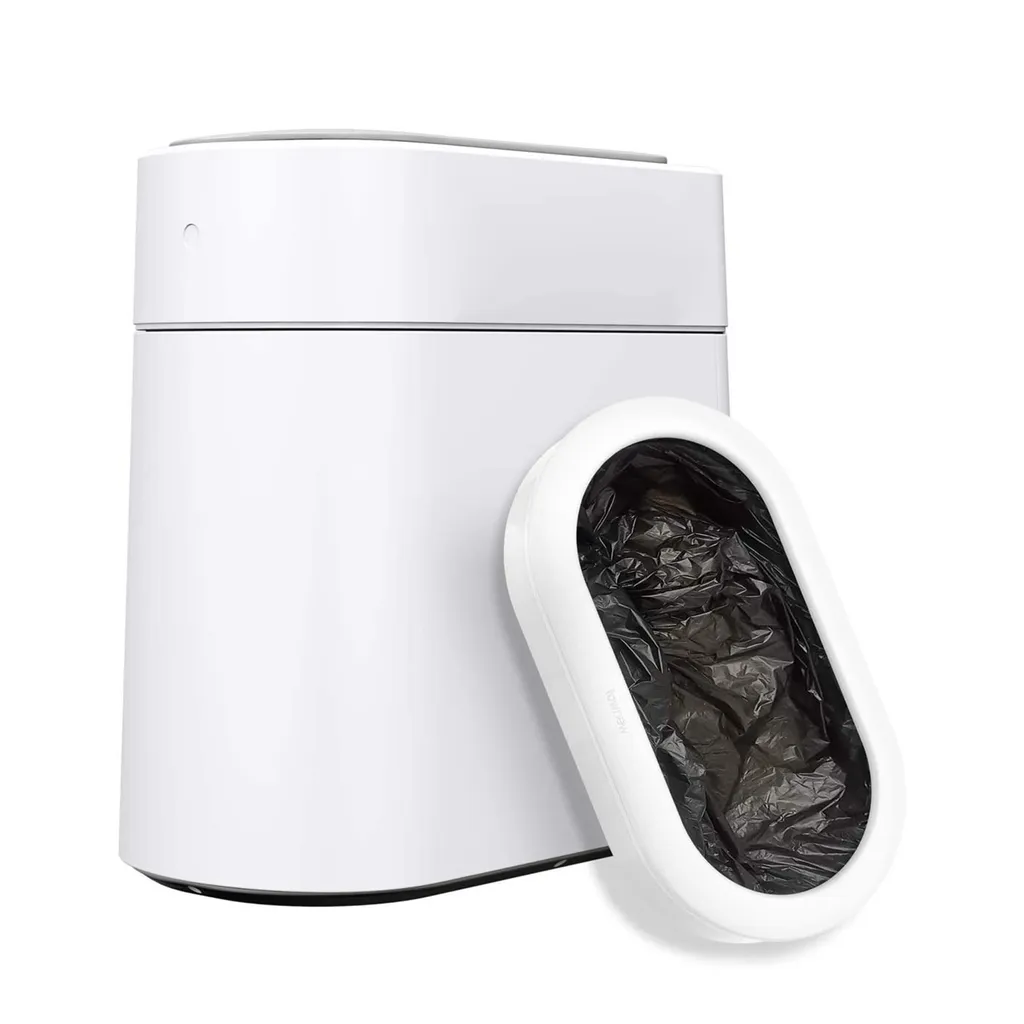 TOWNEW T3 Smart Sensor Mülleimer Müllbeutel Automatik Versiegeln Selbstwchseln 13 L,mit Selbst Wechselnden Nachfüllringe,Weiß,Smart Sensor Mülleimer
