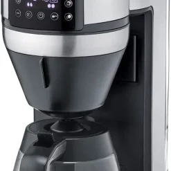 SEVERIN FILKA Vollautomat Für Filterkaffee Mit Glaskanne KA 4850 Aus Edelstahl, Matt-schwarz Edelstahl-gebürstet