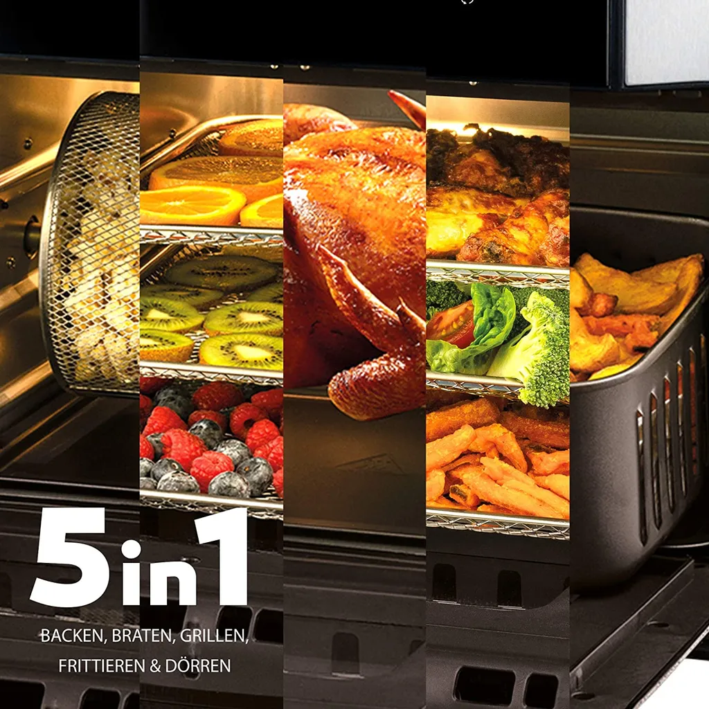 BALTER Heißluftfritteuse Heissluft Friteuse Heißluft Fritteuse Edelstahl 12 Liter, HL-1200 – Bild 6