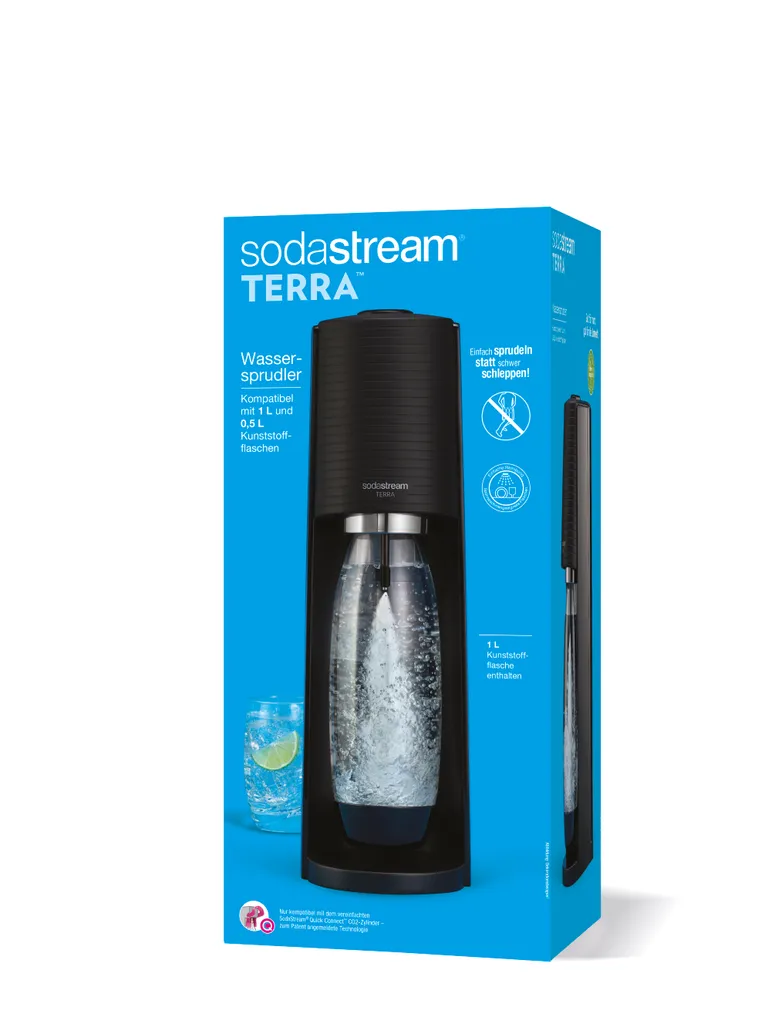 SodaStream TERRA Wassersprudler, Schwarz – Bild 2