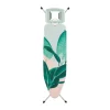 Brabantia Streckmetall Bügeltisch Mit Dampfstopmulde Solide, Bügel Tisch, Bügelbrett, Tropical Leaves / Fresh White, 124 X 38 Cm, 118364