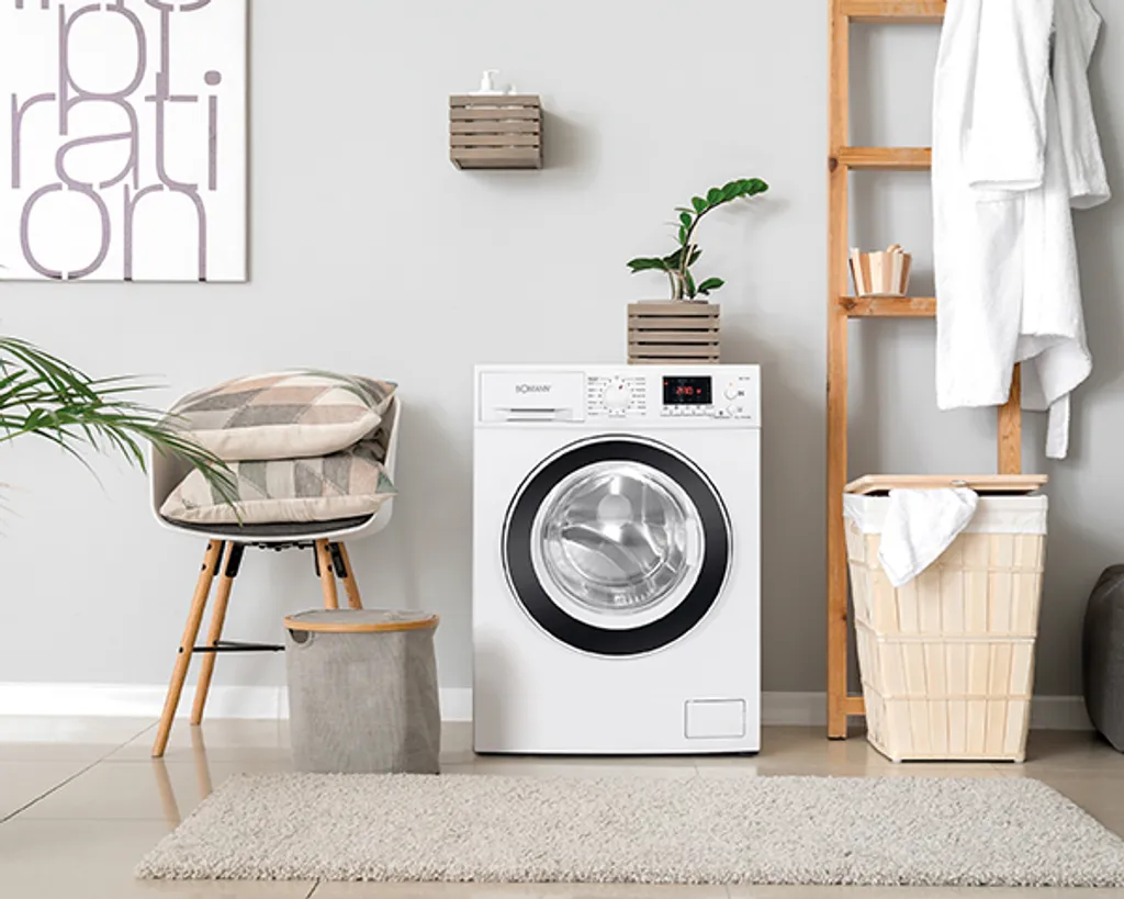 Bomann WA 7192 Waschmaschine Weiß, 9 Kg, 15 Waschprogramme, 1.400 U/min, LED-Display/Kontrollanzeigen, Frontlader – Bild 7