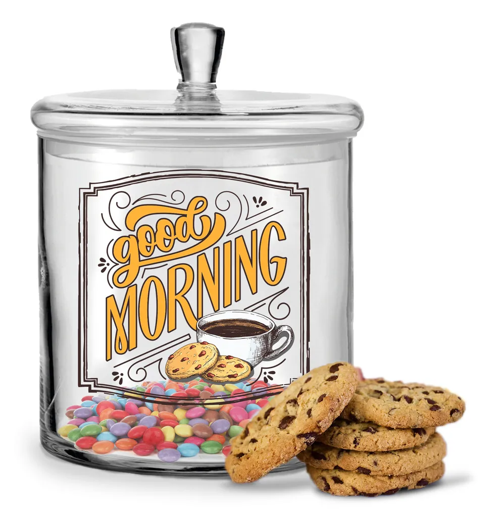 Gravurzeile Leonardo Keksglas Mit UV-Druck Kekse Montag Bis Freitag