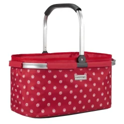 Anndora Einkaufskorb - Rot-weiß Mit Punkten RÖDVITA (22 Liter) - RÖDVITA