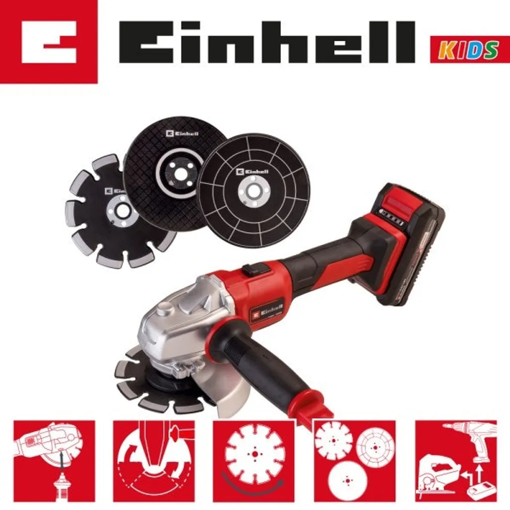Einhell KIDS Spielzeug Winkelschleifer Axxio 30x14x18 Cm Kunststoff – Bild 7
