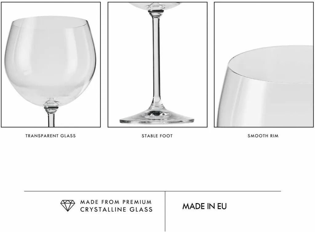 KROSNO Venezia Gin Tonic Wassergläser, 6er-Set, 480 Ml – Bild 21