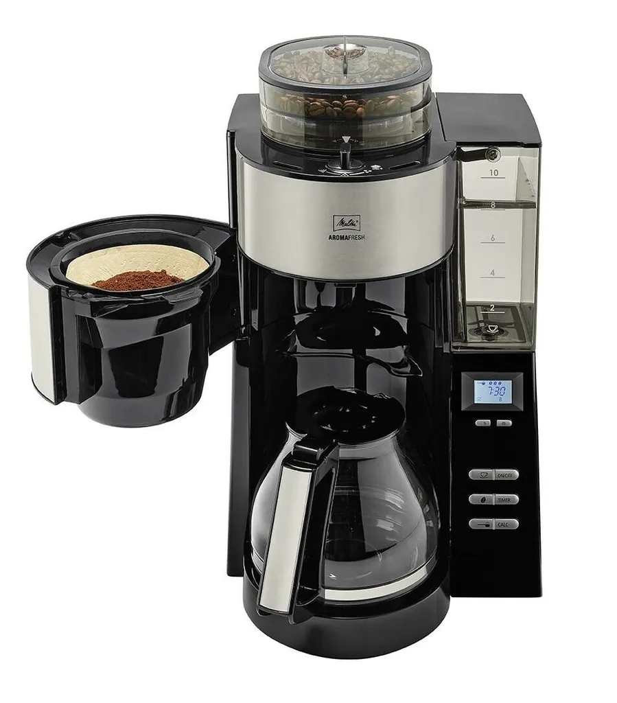 MELITTA 1021-02 Aroma Fresh Kaffeeautomat Mit Timer Und Mahlwerk Schwarz, Farbe:Schwarz – Bild 3