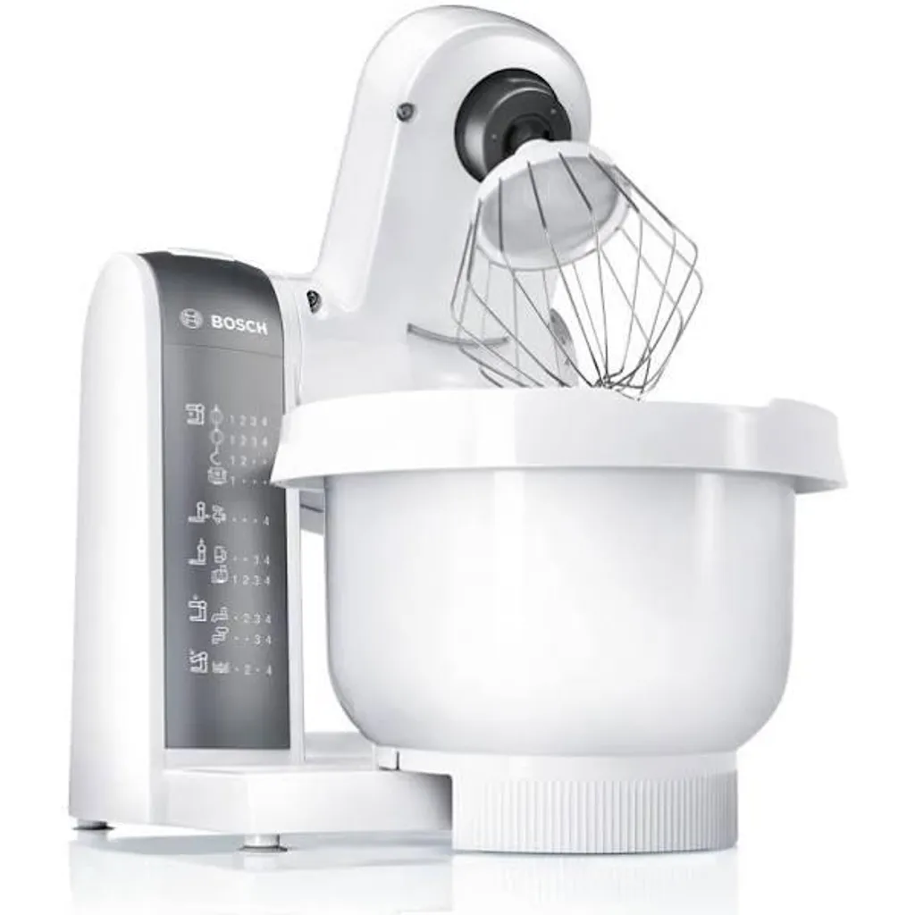 Bosch Küchenmaschine MUM4830 600 Watt Weiß Mixer Raspel Reibe Rühr-/Schlagbesen – Bild 4