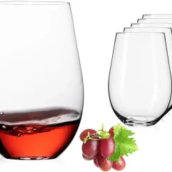 IMPERIAL Glass IMPERIAL Moderne Weingläser Ohne Stil Aus Glas 570ml Set 6-Teilig Groß