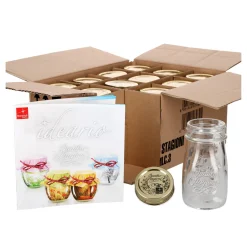 MamboCat 12er Set Quattro Stagioni Flasche 0,20l Incl. Rezeptheft - Als Saft Smoothie Getränke Fläschchen