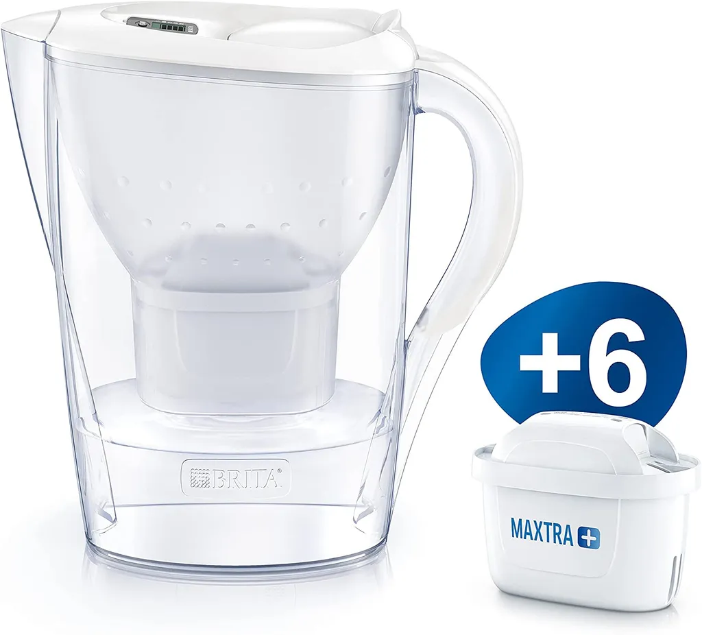 BRITA Wasserfilter Marella Im Vorratspack Mit 6 X Maxtra Kartuschen, Farbe Weiß – Bild 12