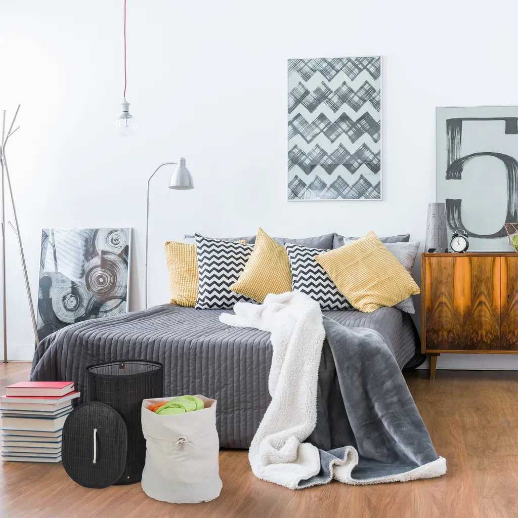 Relaxdays Bambus Wäschekorb Oval – Bild 2