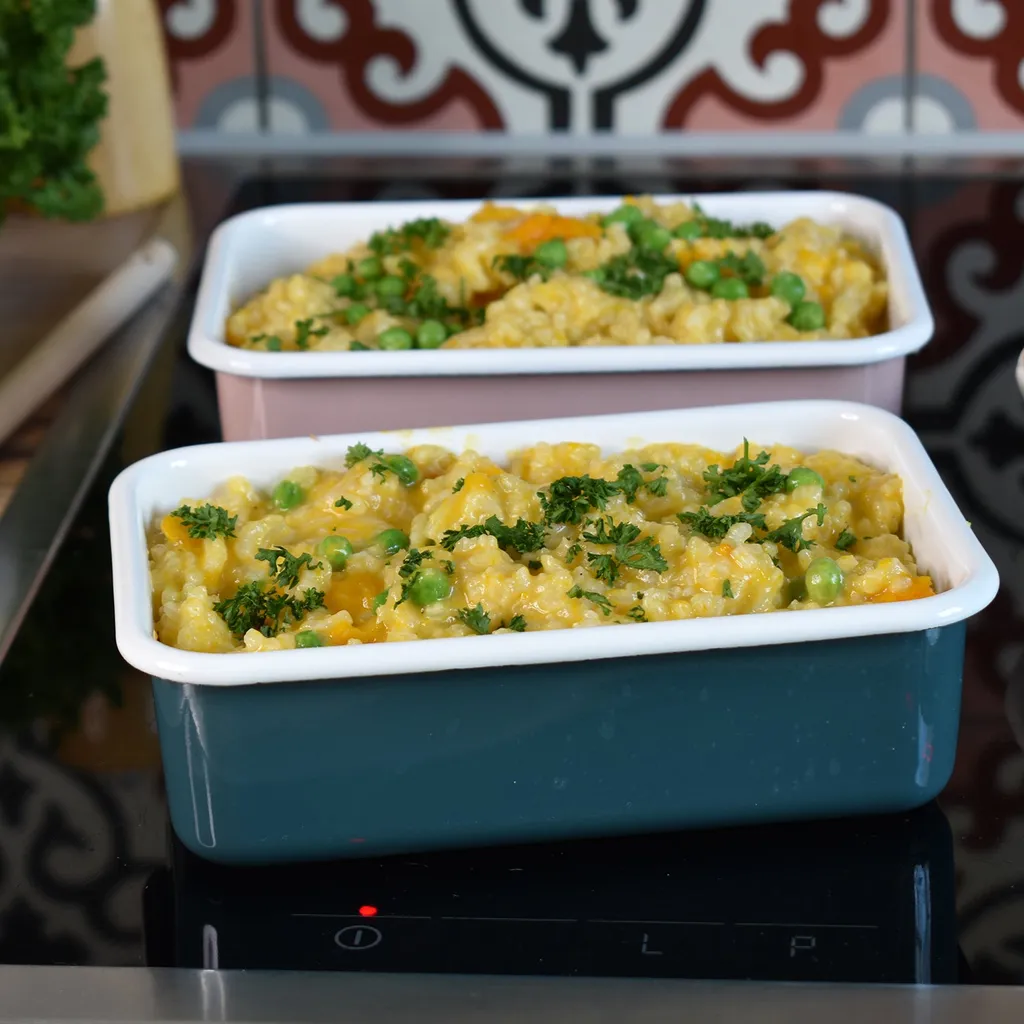 HoneyWare Frischhaltedose Color Line L 1,35l Flach Petrol Emaille – Bild 6