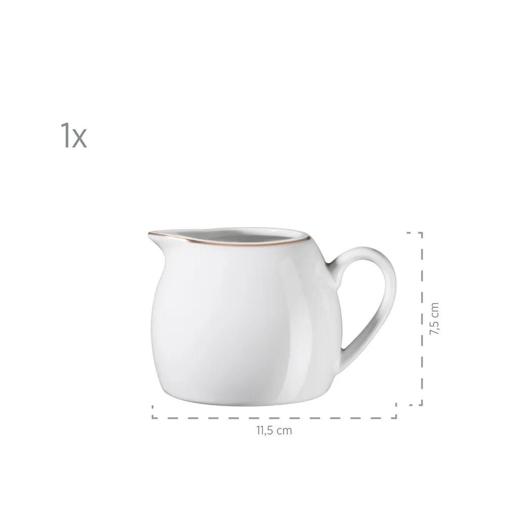 Maeser Mäser 931735 Kombiservice Professional Dining Für 6 Personen, Porzellan, Weiß (1 Set, 24-teilig) – Bild 7