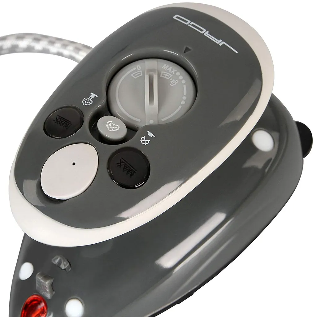 Jago® Mini Bügeleisen - Grau, 260-420 W, Antihaft Bügelsohle, Wassertank 40 Ml, 100-240 V Netzspannung Umschaltbar, Mit/ohne Dampf - Dampfbügeleisen, Reisebügeleisen – Bild 6