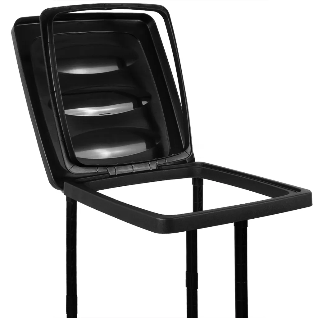 Deuba Müllsackständer Für Müllsäcke Bis 60 Liter 3fach Höhenverstellbar Müllsackhalter Abfallbehälter Müllbeutelhalter – Bild 3