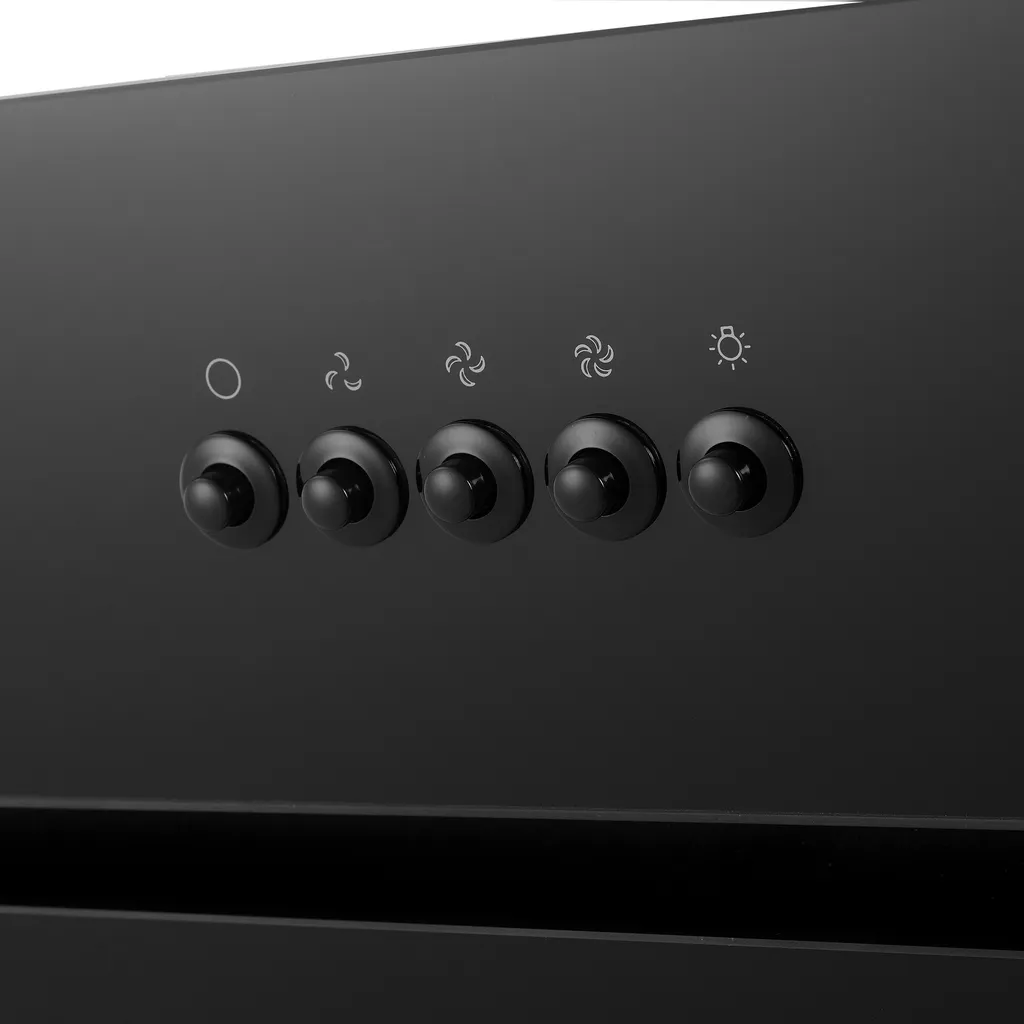 Respekta Dunstabzugshaube Schräghaube Wandhaube Esse Kopffrei 90 Cm Schwarz LED – Bild 4