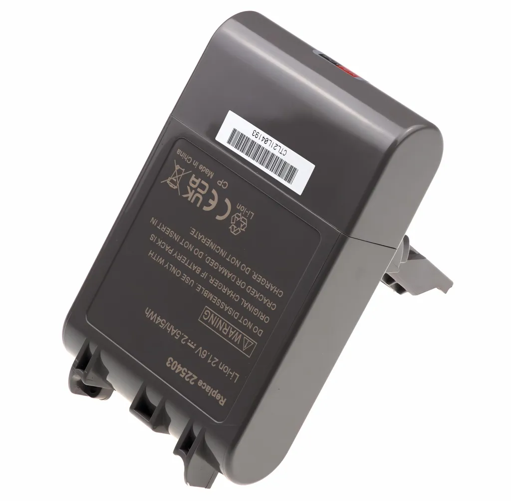 T6 Power Akku Für Dyson Staubsaugerroboter, Teilenummer 968670-02, Li-Ion, 21,6 V, 2500 MAh (54 Wh), Grau – Bild 3