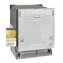 Exquisit Einbaugeschirrspüler EGSP6012-E-030E Silber | Vollintegriert | 12 Gedecke | Silber