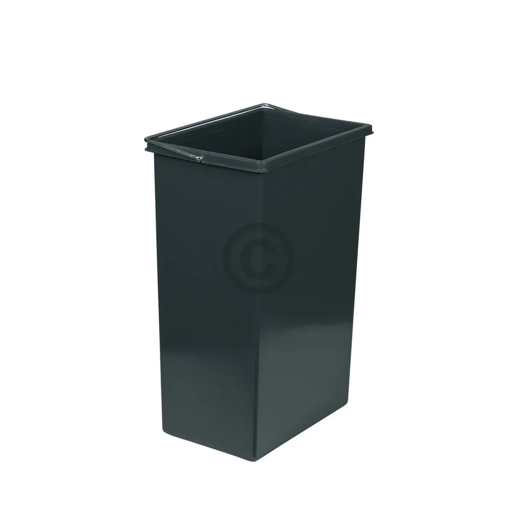 Inneneimer Hailo 1045639 Mülleimer Mit Henkel Dunkelgrau 10 L Für Einbau-Abfallsammlersystem – Bild 2