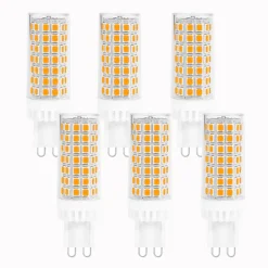 PMS 6x G9 9W LED Glühbirne Leuchtmittel SMD2835 Stiftsockellampe Warmweiß Nicht Dimmbar