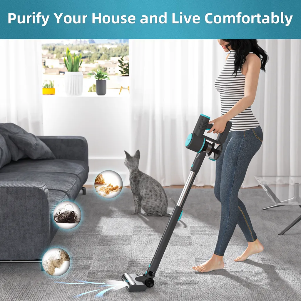 OSMOND 160W 12KPa Akku Handstaubsauger 3in1 Staubsauger Beutellos Kabellos – Bild 4