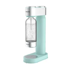 PHILIPS AQUA Soda Maker Wassersprudler + 425 G CO²-Zylinder + 1 PET-Flasche 1 Liter, Mintgrün
