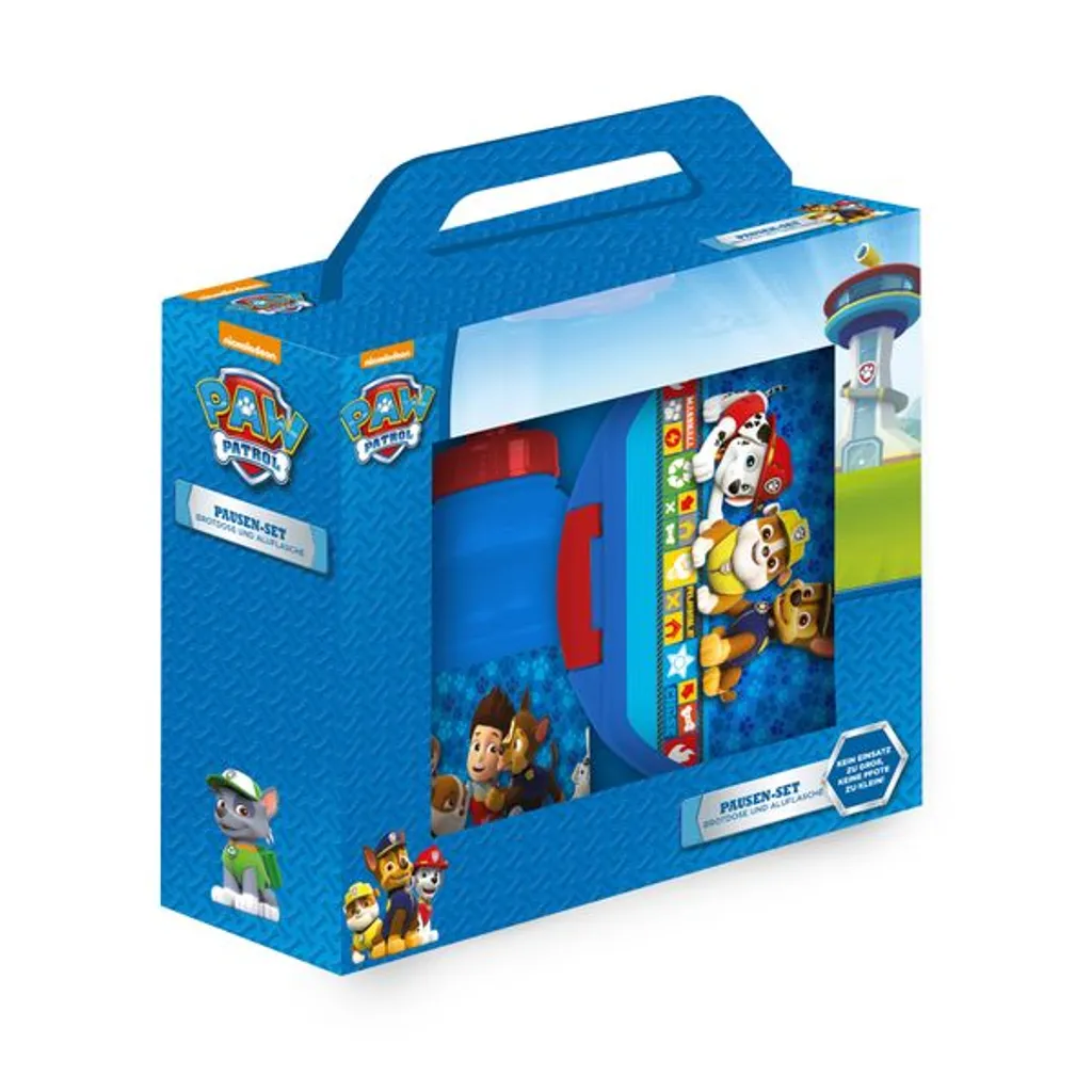 P:OS Paw Patrol Pausenset Mit Brotdose Und Trinkflasche