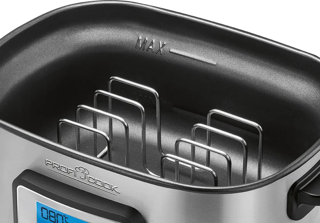 ProfiCook Sous Vide Garer PC-SV 1112, Edelstahlgehäuse, Punktgenaues Garen Von Speisen, Inkl. Schongar-, Joghurtmaker Und Warmhaltefunktion – Bild 2