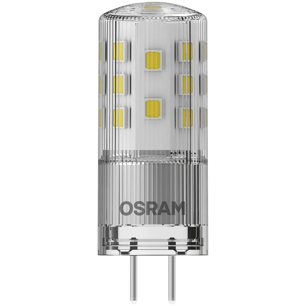 Osram LED Leuchtmittel Stiftsockellampe 4W = 40W GY6,35 Klar 12V 470lm Warmweiß 2700K 320° – Bild 8