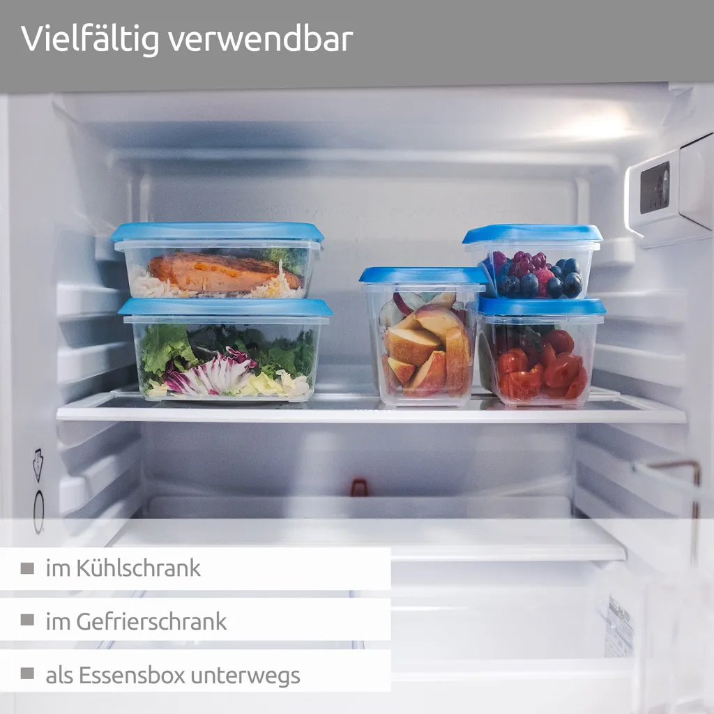 Wüllner & Kaiser Gefrierdosen 4er Set 750 Ml, Frischhaltedosen Mit Deckel, Ideal Zum Einfrieren, Vielfältig Verwendbar – Bild 6