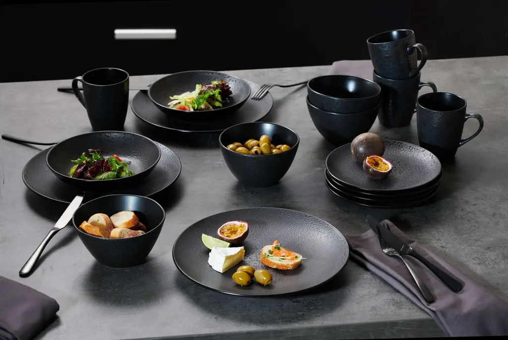 Ritzenhoff & Breker Tafelservice Erweiterungsgedeck 2 Tlg. Kitwe Schwarz